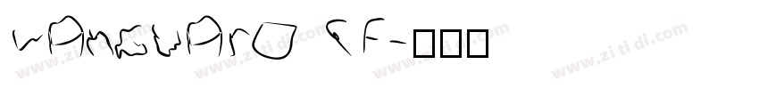 Vanguard CF字体转换
